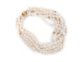 Handsome Cultured Freshwater Pearl Torsade Bracelet With 14k Clasp