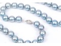 Striking 14K And Blue-grey Cultured Freshwater Pearl Strung Necklace