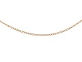 14k Yellow Gold Fine Curb Style Chain, Finished With A Gold Filled Spring Style Clasp