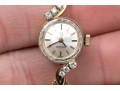 Omega Vintage Ultra Small Vintage 14k Yellow Gold And Diamond Mechanical Watch