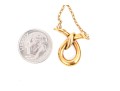 14k Yellow Gold Handsome Knot Necklace, With Chain