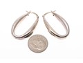 Sterling Silver Fabulous Contemporary Electroform Hoop Earrings