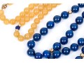 Lot Of Four Bead Necklaces, Including Amethyst And Jade, Chalcedony, Cultured Pearl And Sodalite
