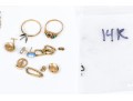 Collection Of 14K Scrap Gold And Fashon Jewelry