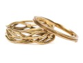 18K Tiffany & Co. And 14K Braided Rings, Sizes 6.25- & 6.5