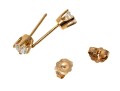 14K Brilliant Cut Diamond Set Stud Earrings, 0.3 TCW