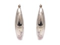 Sterling Silver Fabulous Contemporary Electroform Hoop Earrings