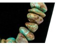 Fabulous Chunky Blue Green Tumbled Turquoise Beads With Brown Matrix