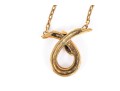 14k Yellow Gold Handsome Knot Necklace, With Chain
