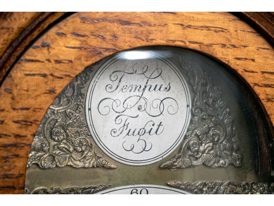 Vintage English Made Diminutive Oak Cased Grandmother Clock