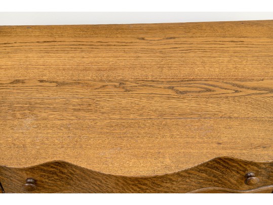 Vintage Tiger Oak Washstand 