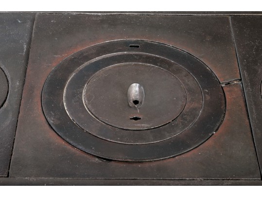 Antique Tile And Polished Steel Stove, Probably French Original Retail $2,240