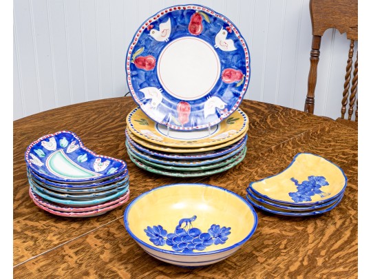 Solimene Hand Painted Italian  Plates