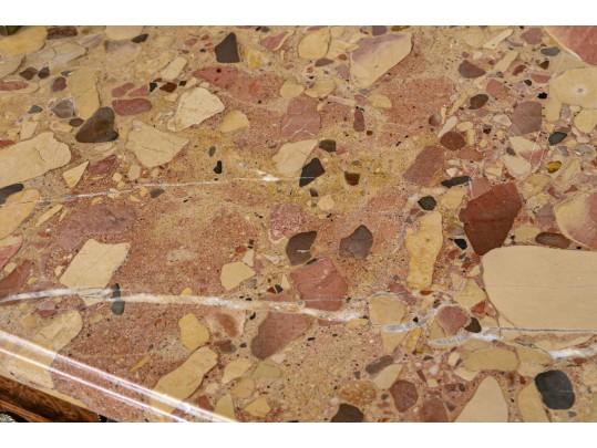 Antique French Marbletop Marble And Bronze Hutch $6,000 Retail