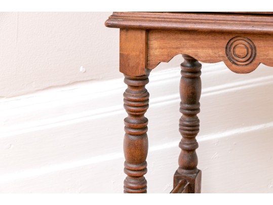 Antique Cigar Copper Lined Humidor Stand