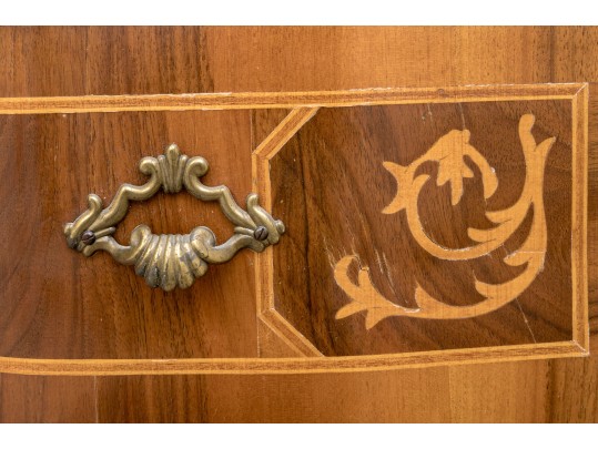 Louis XVI Style Marquetry Women's Secretary Writing Desk