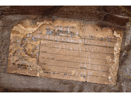 Vintage Tiger Oak Washstand 