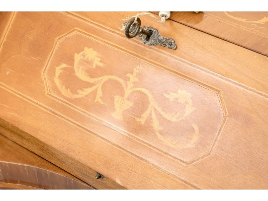 Louis XVI Style Marquetry Women's Secretary Writing Desk