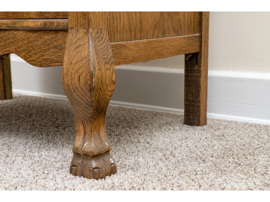 Vintage Tiger Oak Washstand 