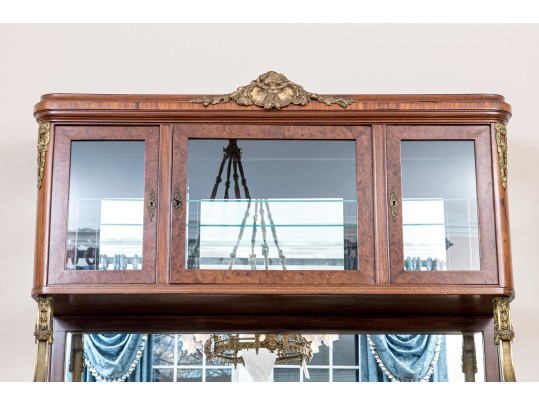Antique French Marbletop Marble And Bronze Hutch $6,000 Retail