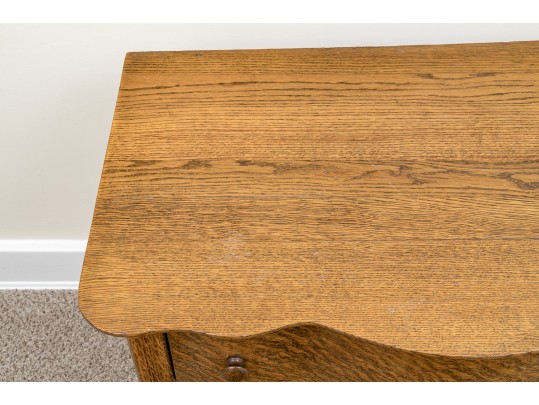 Vintage Tiger Oak Washstand 