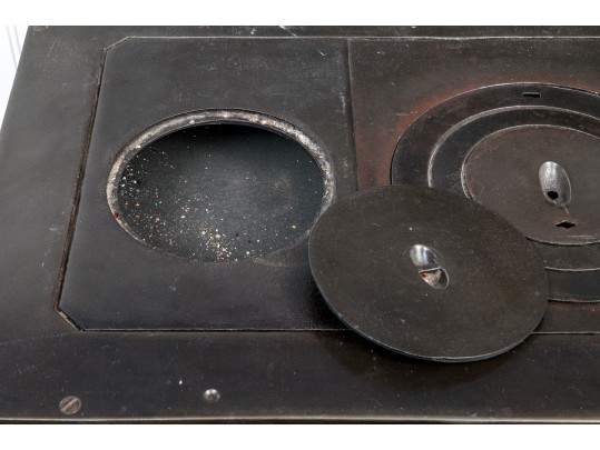 Antique Tile And Polished Steel Stove, Probably French Original Retail $2,240