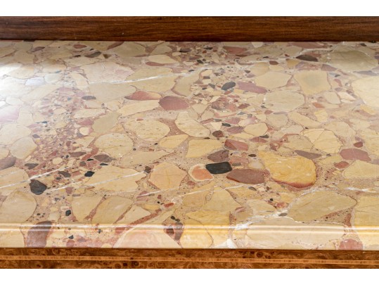 Antique French Marbletop Marble And Bronze Hutch $6,000 Retail