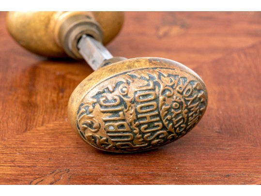 Antique City Of New York Door Knobs