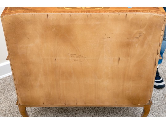 Louis XVI Style Marquetry Women's Secretary Writing Desk