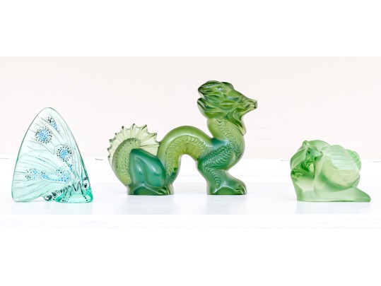 Three Lalique Crystal Pieces