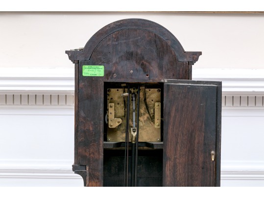 Vintage English Made Diminutive Oak Cased Grandmother Clock