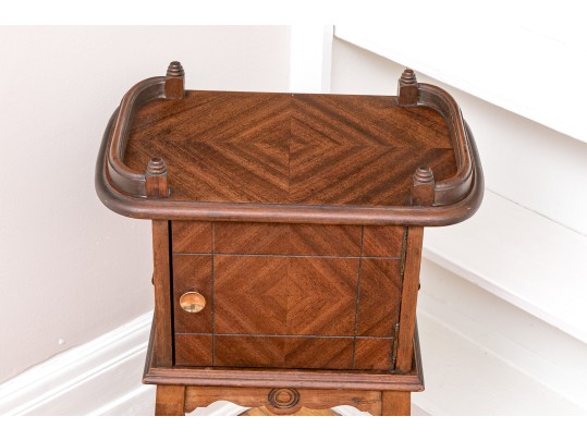 Antique Cigar Copper Lined Humidor Stand