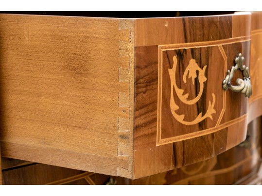 Louis XVI Style Marquetry Women's Secretary Writing Desk