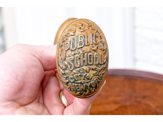 Antique City Of New York Door Knobs
