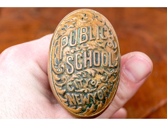 Antique City Of New York Door Knobs