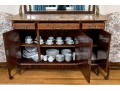 Antique French Marbletop Marble And Bronze Hutch $6,000 Retail
