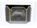 Vintage Brass Fireplace Set