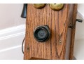 Antique Oak Wall Mount Phone
