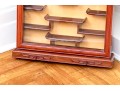 Chinese Wooden Wall Vitrine