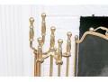 Vintage Brass Fireplace Set
