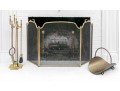 Vintage Brass Fireplace Set
