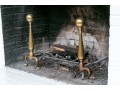 Vintage Brass Fireplace Set