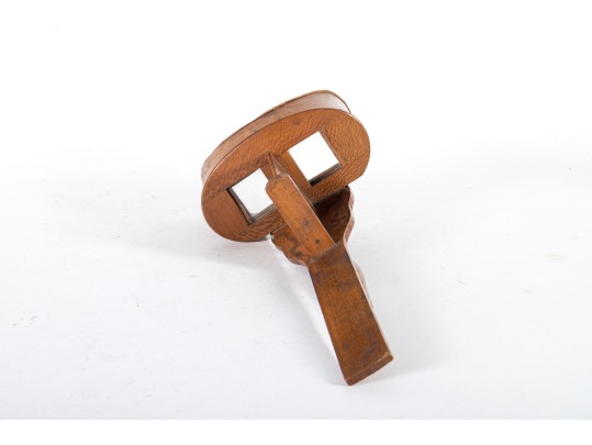 Antique Wood Paragonscope Stereoscope With Religious Stereoview Cards