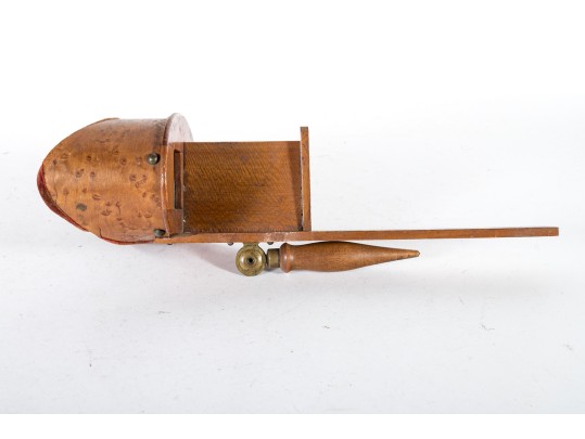 Antique Wood Paragonscope Stereoscope With Religious Stereoview Cards