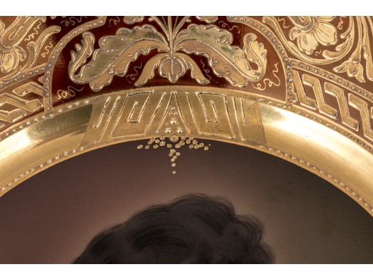 Royal Vienna Beautiful Antique Gilt Edged Plate