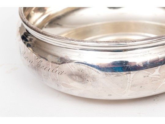 Vintage Sterling Baby Cup, Bowl, Fork And Spoon