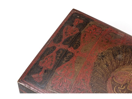 Fantastic Vintage Dresser Top Box With Ornate Designs