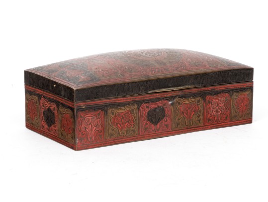 Fantastic Vintage Dresser Top Box With Ornate Designs