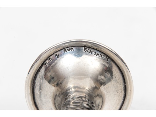 Unique Antique Victorian Sterling Silver Repousse Ear Trumpet