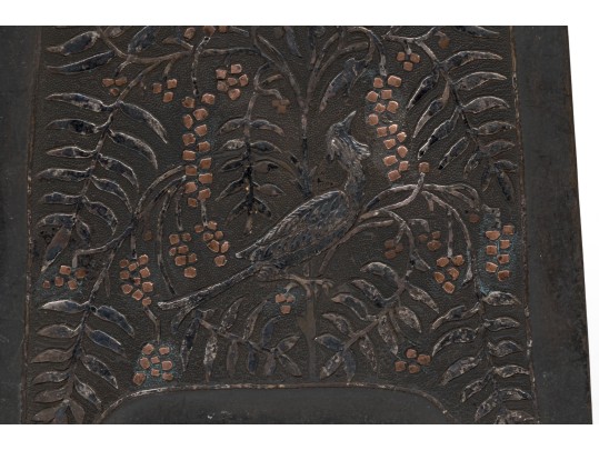 Fabulous Bird And Gardens Motif Antique Frame 